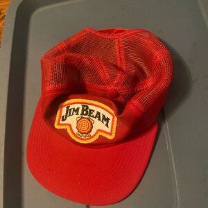 Jim Beam Red Mesh Trucker Hat